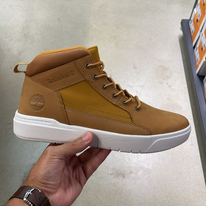 Allston Mid Lace Up Sneaker Wheat Nubuck