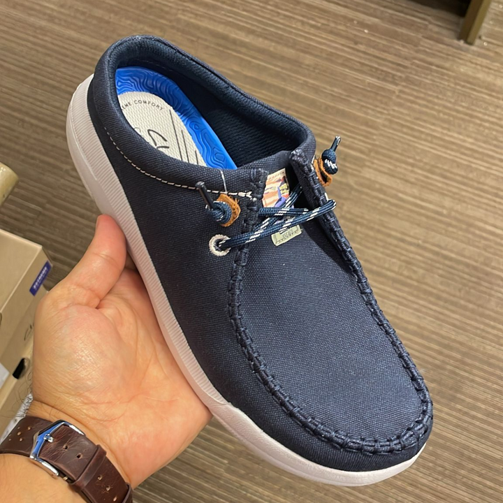 Loafer Slip on Moccasins Blue